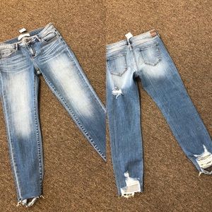 NWT Faded Blue Jeans with Light Destressing